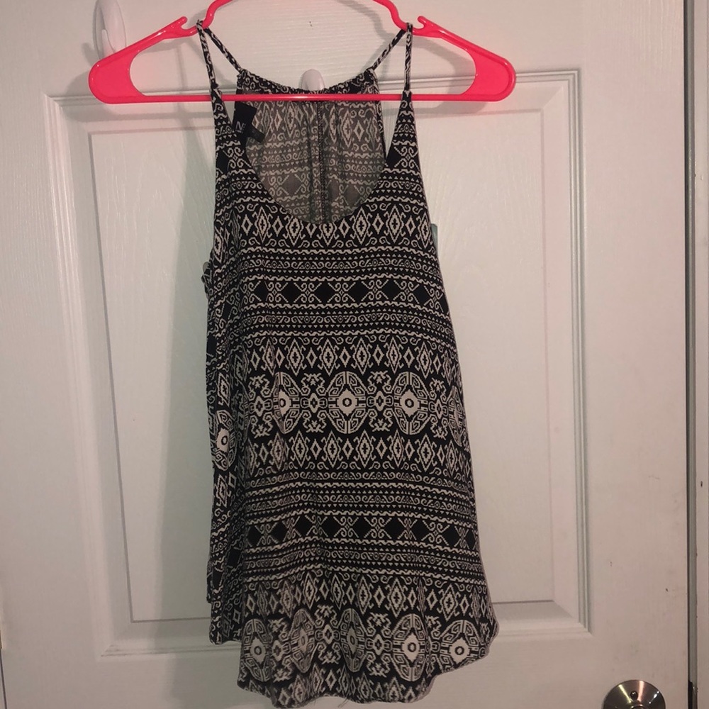 Black and white tank top